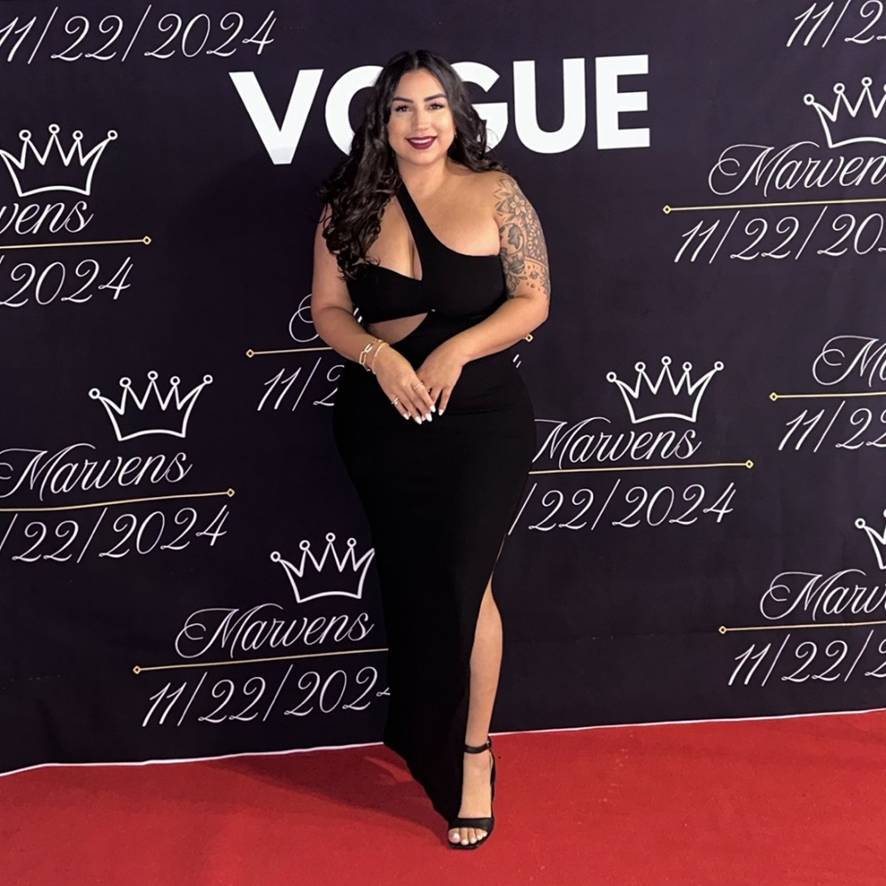 Black Slit Dress